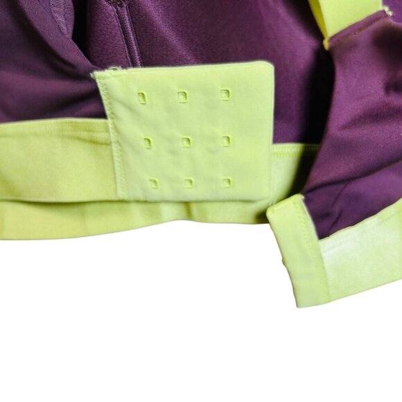 ThirdLove Kinetic Adjustable 40D Sports Bra Colorblock Purple Green Outdoors Hi - Picture 3 of 6